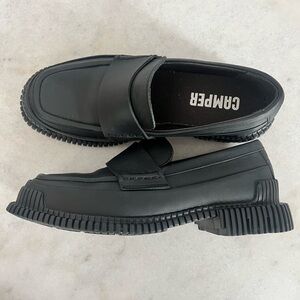 Camper Women’s Leather PIX Black Slip-On Loafers